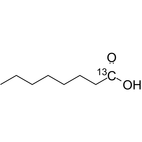 Octanoic acid-13C (Caprylic acid-13C) 59669-16-8